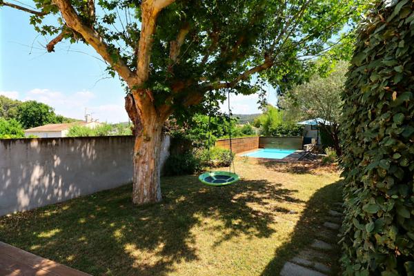 Maison Bouc Bel Air 5 pièce(s) 110.70 m2, 4 chambres, grand séjour, cuisine indépendante, jardin, remise, piscine
