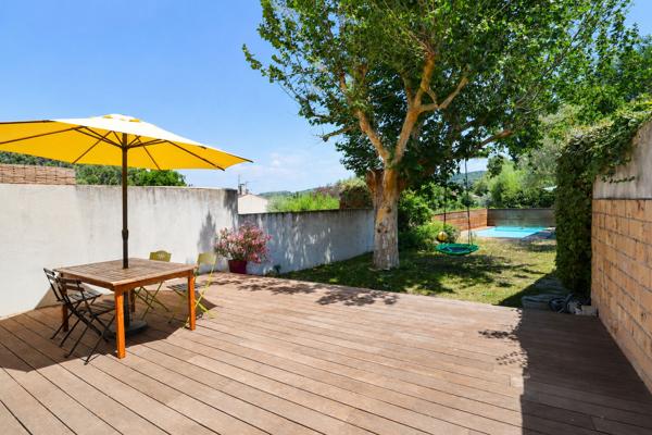 Maison Bouc Bel Air 5 pièce(s) 110.70 m2, 4 chambres, grand séjour, cuisine indépendante, jardin, remise, piscine