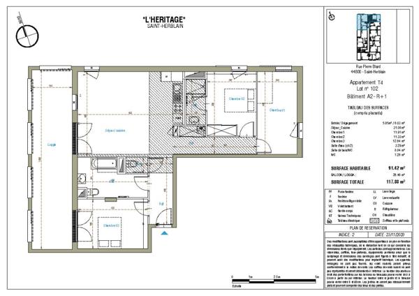 ST HERBLAIN - L'HERITAGE - T4