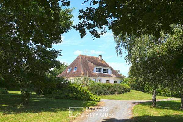 Maison familiale avec vue dégagée sur le bocage normand