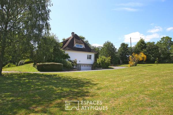 Maison familiale avec vue dégagée sur le bocage normand