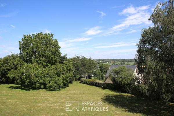 Maison familiale avec vue dégagée sur le bocage normand