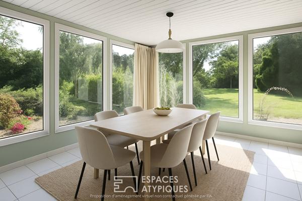 Maison familiale avec vue dégagée sur le bocage normand