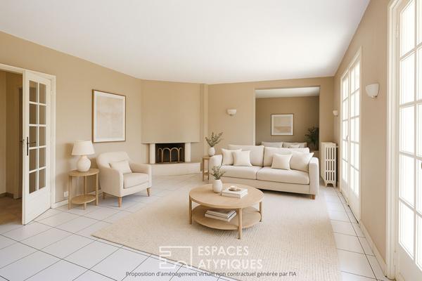 Maison familiale avec vue dégagée sur le bocage normand