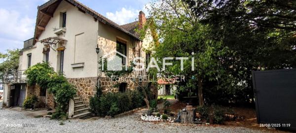Néris-les-Bains : Charmante maison rénové entièrement depuis le DPE en G. 5 pièces avec gîte indépendant et grand terrain de 1541m²