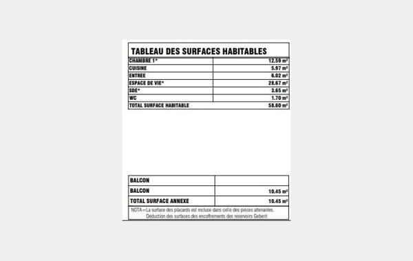 Vente Appartement P2 2P 58m2 - balcons 10m2 neuf Paris 13ème