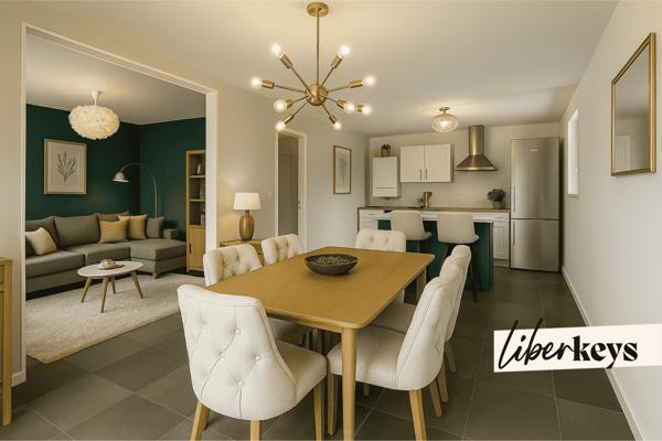 Spacieux appartement 3 pièces avec balcon et parking privatif