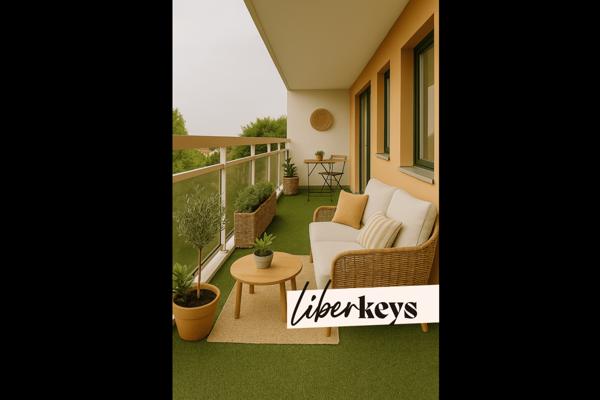 Spacieux appartement 3 pièces avec balcon et parking privatif