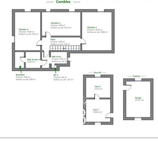 Le Chesnay, Duplex 5 Chambres -  172 m² à vendre