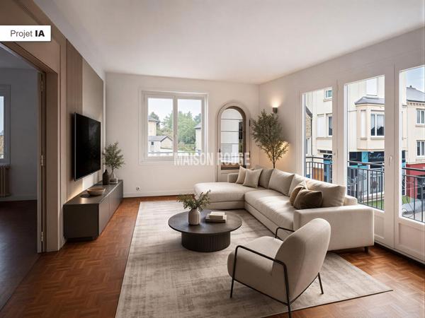 Appartement lumineux 127 m² à Plouha centre-ville avec balcon et grenier aménageable de 115 m² proche mer