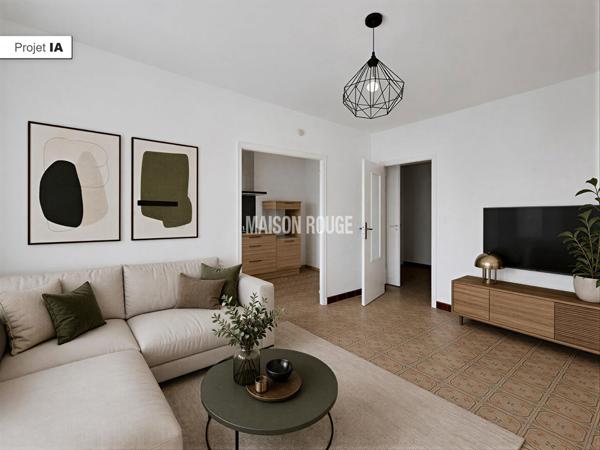 Appartement lumineux 127 m² à Plouha centre-ville avec balcon et grenier aménageable de 115 m² proche mer