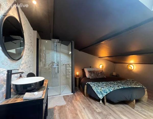 Maison de caractère entièrement rénovée de 212 m² avec gîte, piscine et terrain sans vis-à-vis