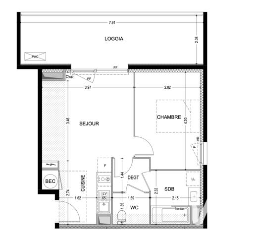Appartement à vendre 2 pièces 42 m² Agde