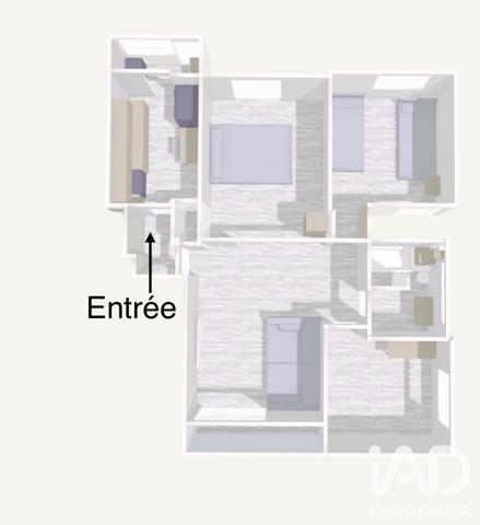 Appartement à vendre 4 pièces 62,8 m² Créteil