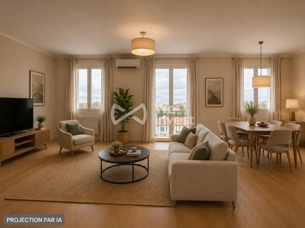 T3 de 79 m² dernier étage avec garage, Quartier Bas-Vernet