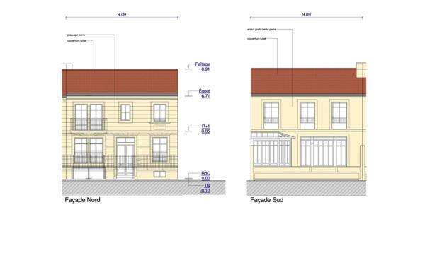 A vendre Terrain à 400 m de Primrose de 384 m2 avec PC de 258 m2 hab