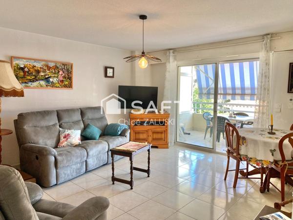 Fréjus plage T3 grande terrasse, place de parking