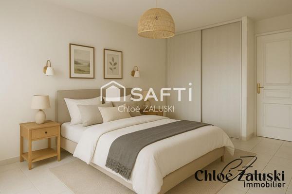 Fréjus plage T3 grande terrasse, place de parking