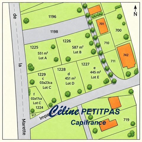 À vendre : terrain à bâtir de 445 m² à Saint-Malon-sur-Mel