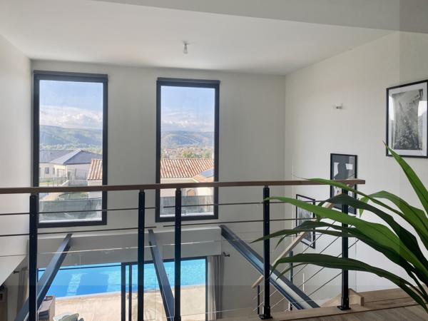 Saint-Vallier (26240) Maison contemporaine RT 2012 avec piscine et vue panoramique – Saint-Vallier (Drôme)