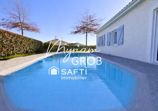 Montauban - Secteur Bas Pays - Maison T4 de 90 m2 avec piscine style lagon