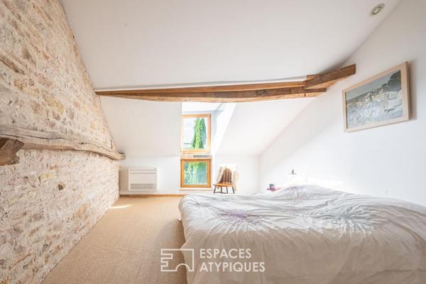 Rénovation contemporaine d’un ancien chai avec piscine au coeur de Givry