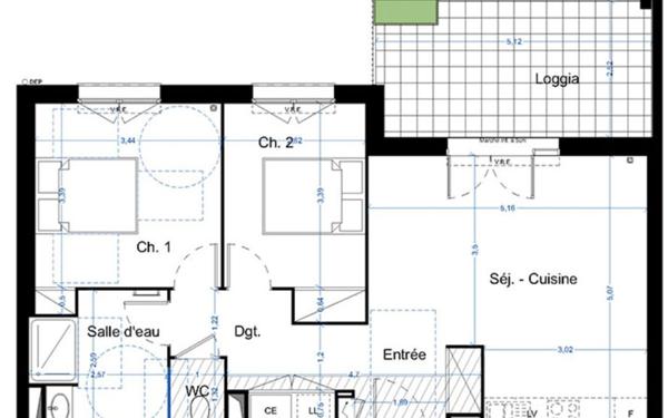 Appartement à vendre    3 pièces •  Narbonne