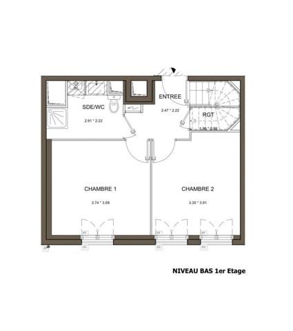 Appartement à vendre 4 pièces 87 m² Antony