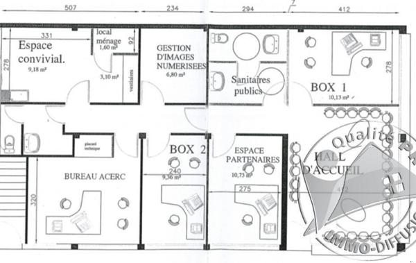 Vente Immeuble Espace bureaux + appartement T4 Mende   