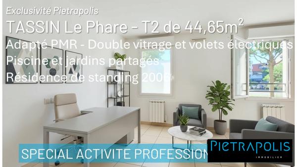 Local commercial PMR de 45m² - Coeur Tassin Le Phare - Sans travaux - Garage en SUS