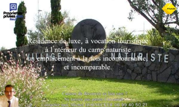 Appartement 66 m² au 1er étage dans résidence de standing au Camp Naturiste