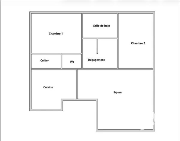 Appartement à vendre 3 pièces 57,99 m² Compiègne