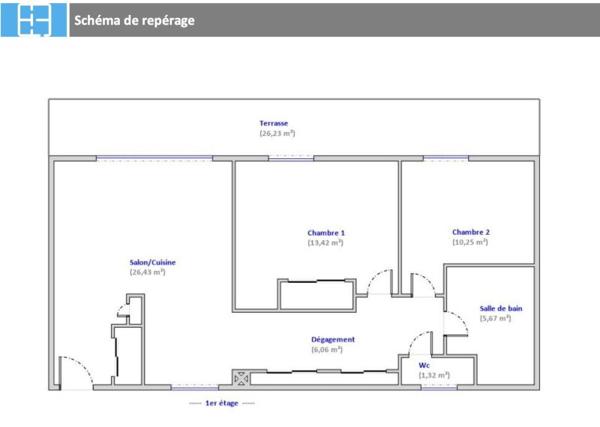 Vente / Appartement T3 à Mauguio (34130)