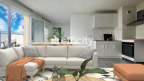 Appartement 2 pièces - 46 m² Exclusivité efficity