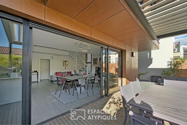 Loft-duplex d’architecte avec terrasse végétalisée