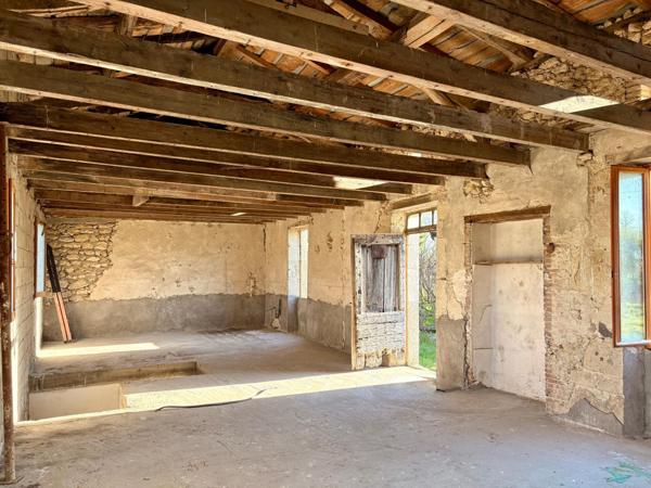 rojet de rénovation en pleine nature – maison en pierre avec potentiel - 100 m2