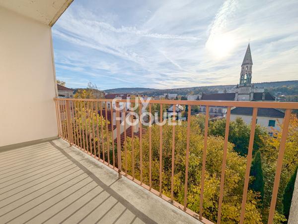 Chaprais, appartement 54 m² avec balcon vue dégagée