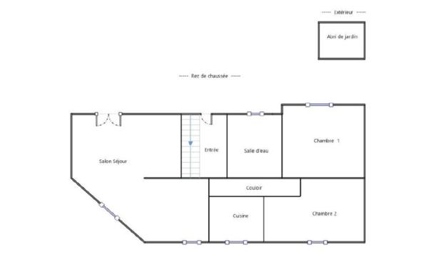 MAISON 2 CHAMBRES + COMBLES AMENAGEABLES