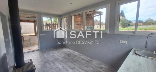 Maison 3 chambres, garage, dépendances et terrain