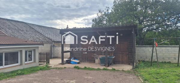 Maison 3 chambres, garage, dépendances et terrain