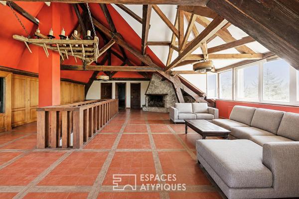 Maison d’architecte des années 70 et son domaine forestier d’exception
