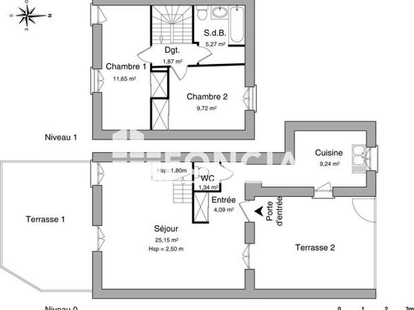 Location Appartement 3 pièces 68.33 m² - 27 CHEMIN DES FORGETTES Quincieux 69650
