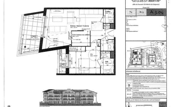 Appartement à vendre    2 pièces •  Saint-Martin-de-Seignanx