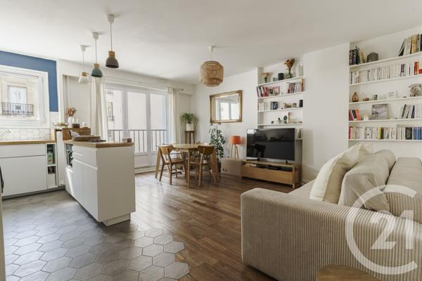Appartement à vendre  3 pièces - 58 m 2   PARIS  - 75019