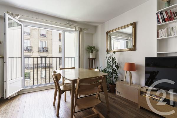 Appartement à vendre  3 pièces - 58 m 2   PARIS  - 75019
