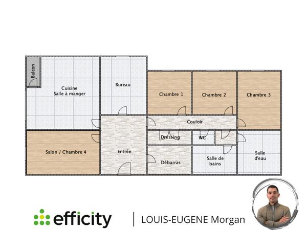 Appartement
         5 pièces
        - 109 m² 139 500 € *