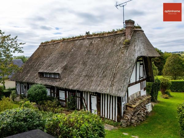 Magnifique Chaumière normande de charme avec 6 chambres sur 180 m2 à quelques km de Pont-l’Évêque