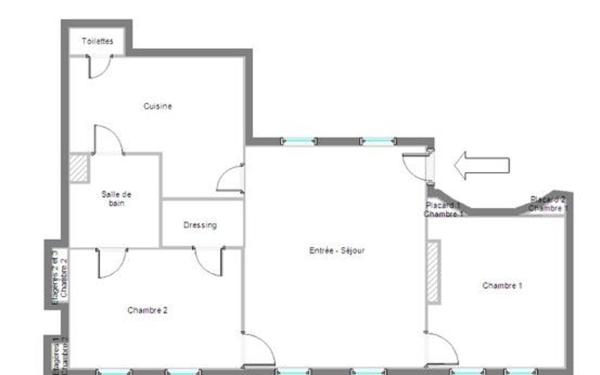 Appartement à vendre    3 pièces • 82 m2 Paris 10