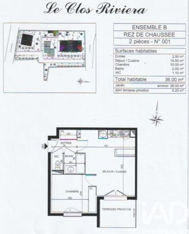Appartement à vendre 2 pièces 36 m² Saint-Seurin-sur-l'Isle