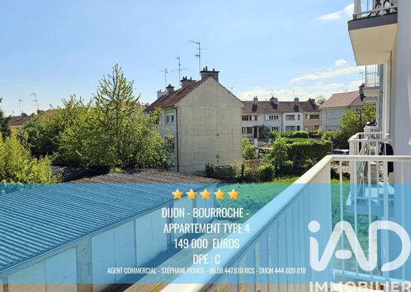 Appartement à vendre 4 pièces 66,11 m² Dijon